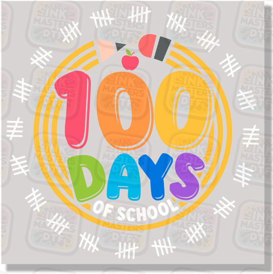 100 Days Of School DTF Transfer - Ink Masters DTF