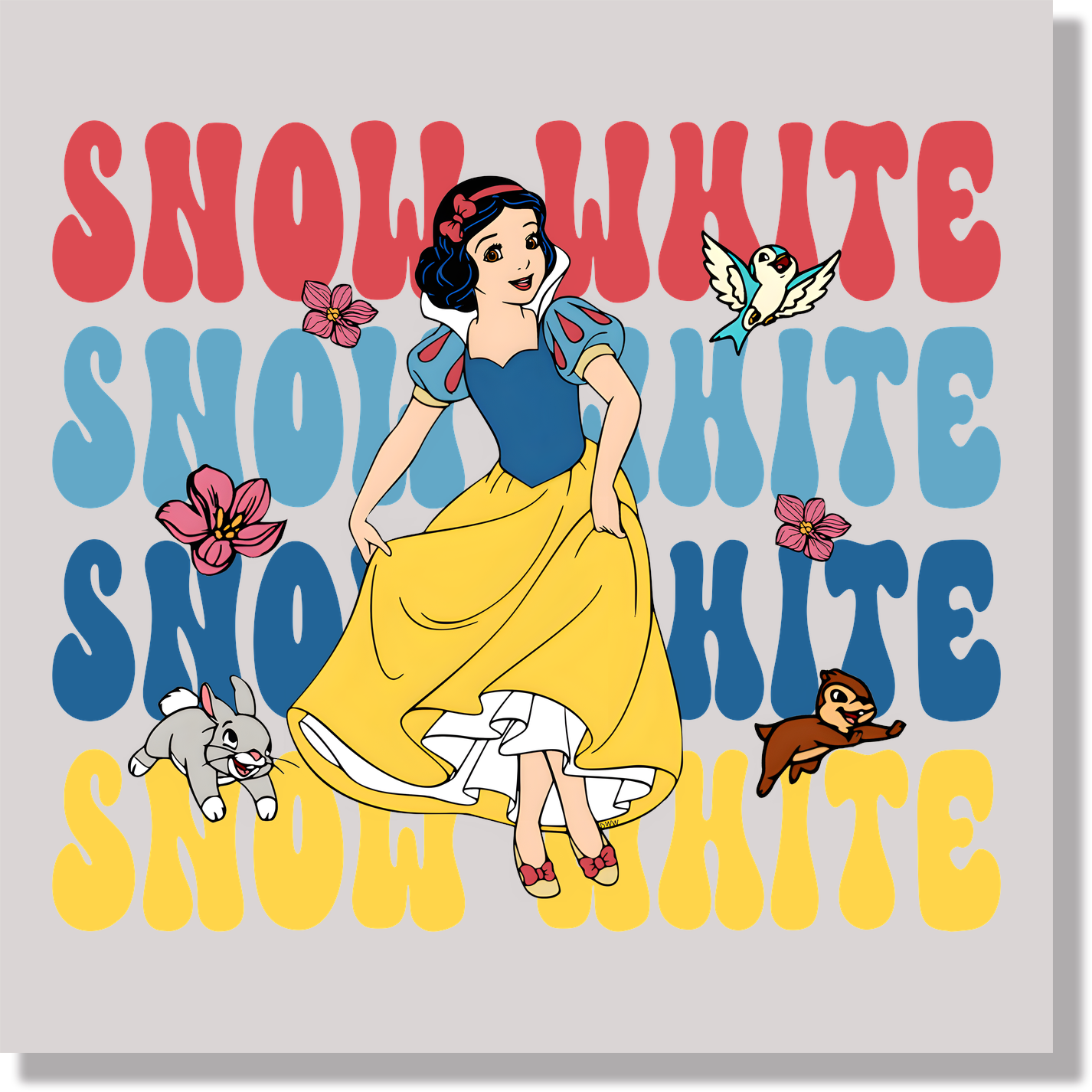 10 SNOW WHITE DTF Transfer