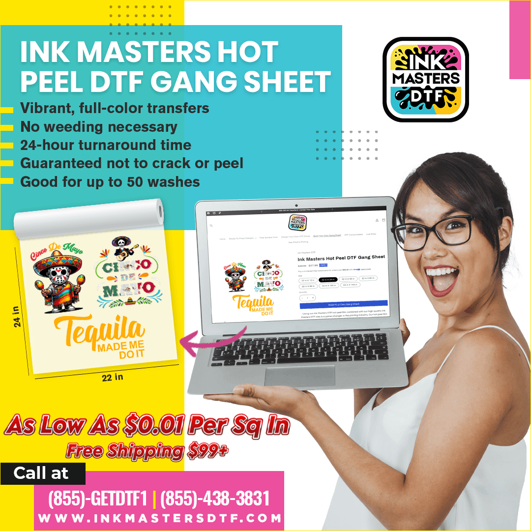 Custom DTF Gang Sheet Upload Your Pre-made DTF Gang Sheet - Ink Masters DTF