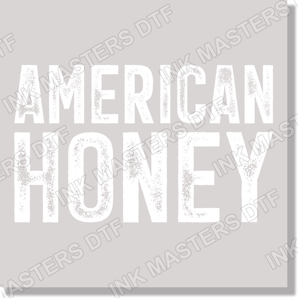 American Honey White Text Women DTF Transfer