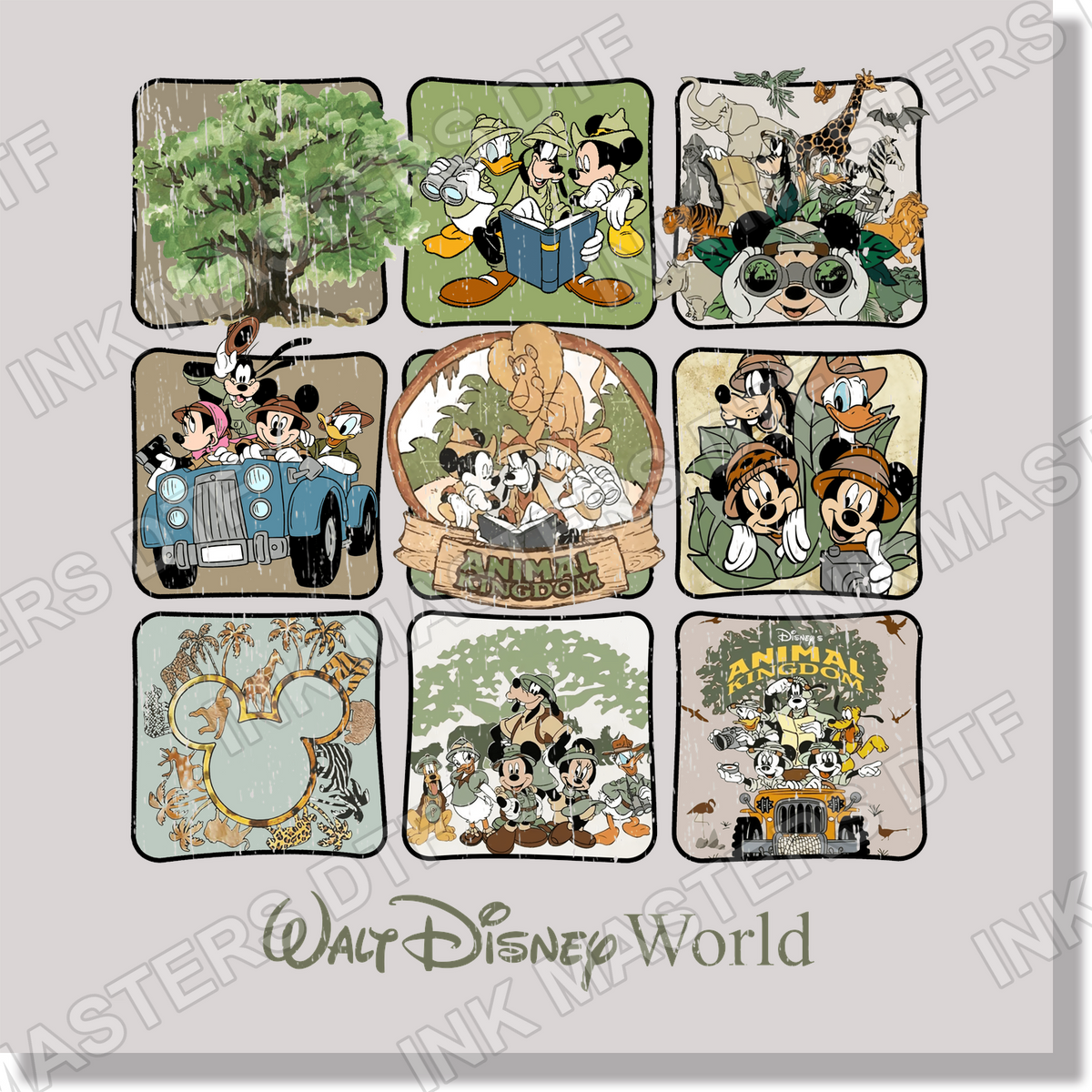 Animal Kingdom DTF Transfer