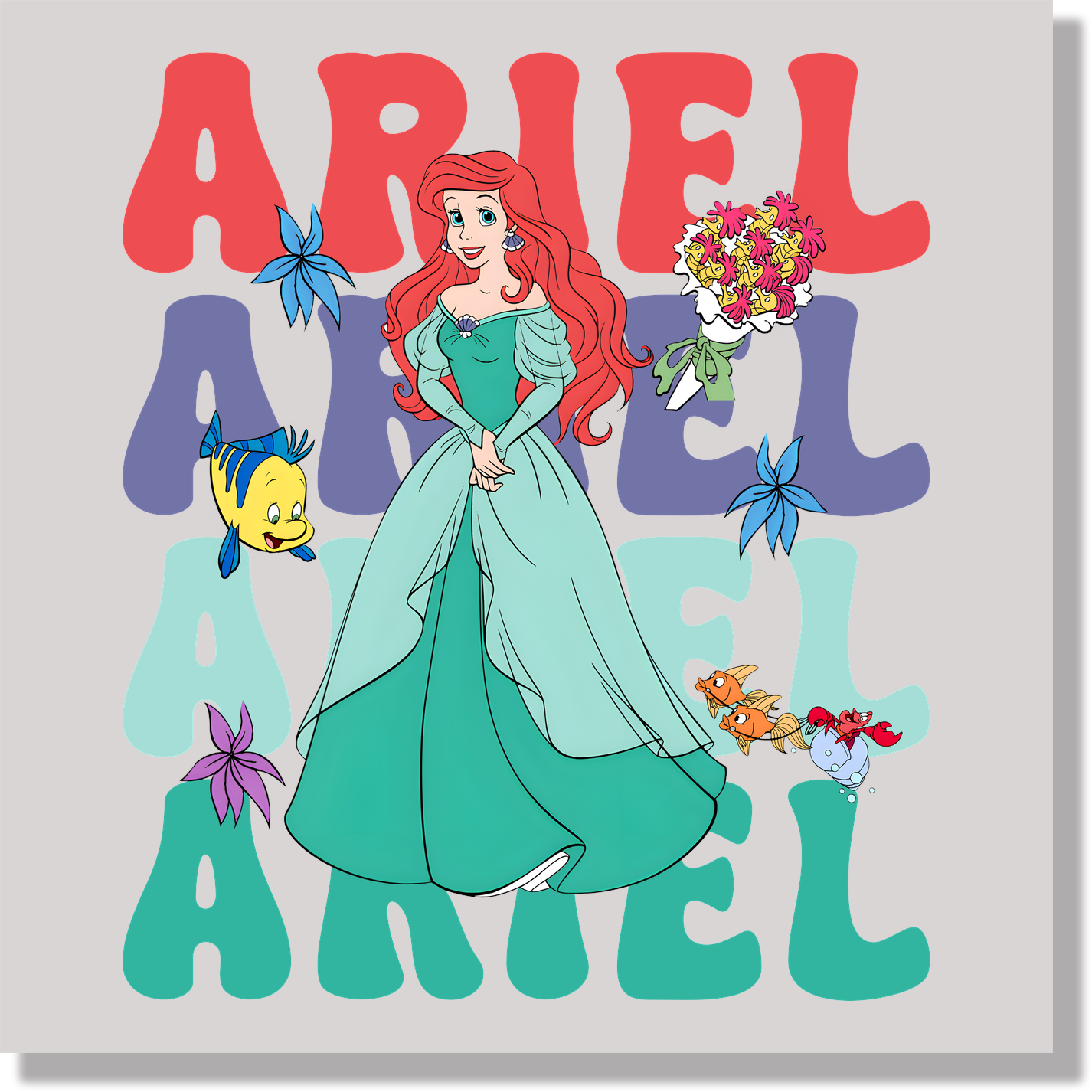 Ariel DTF Transfer