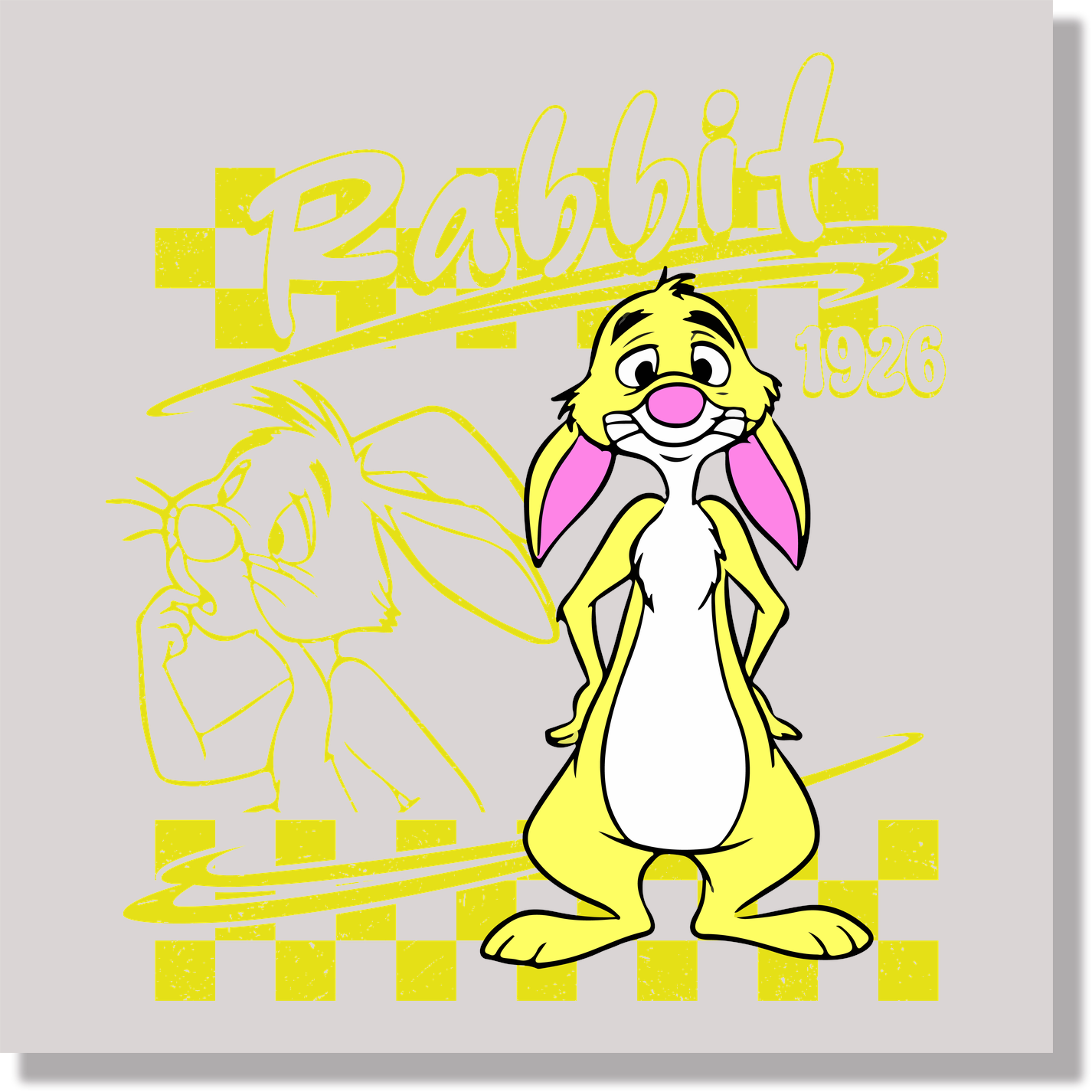 Artboard Rabbit DTF Transfer