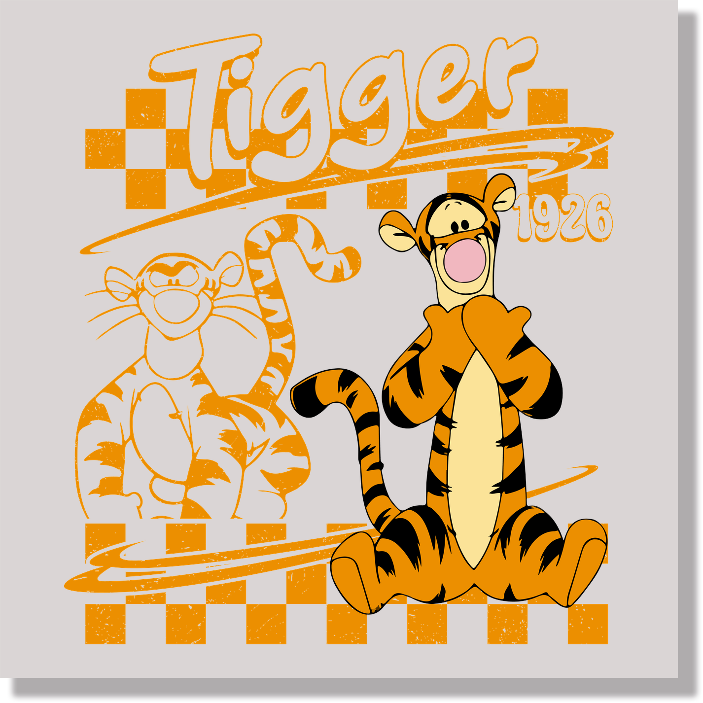 Artboard Tigger DTF Transfer