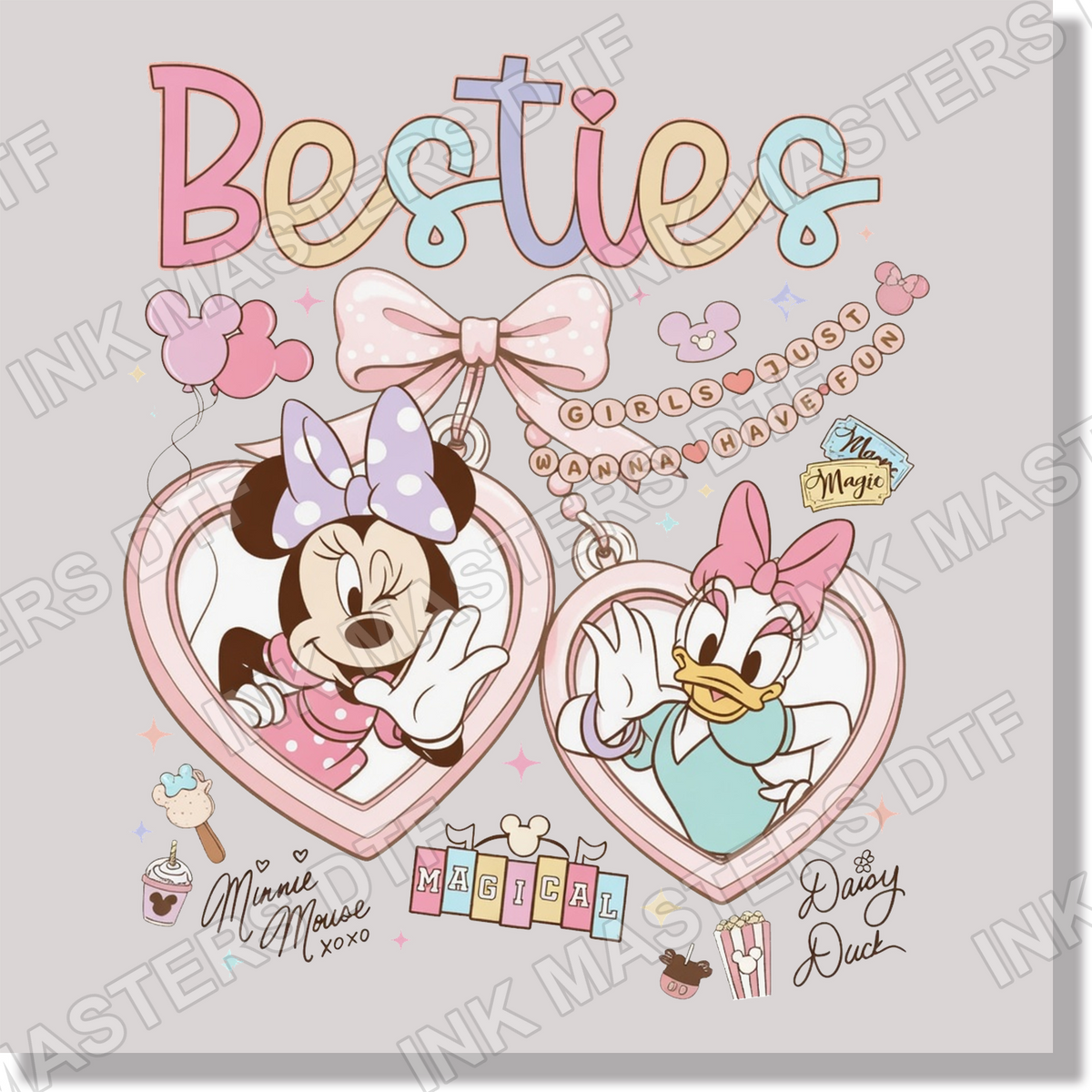 Besties Locket DTF Transfer