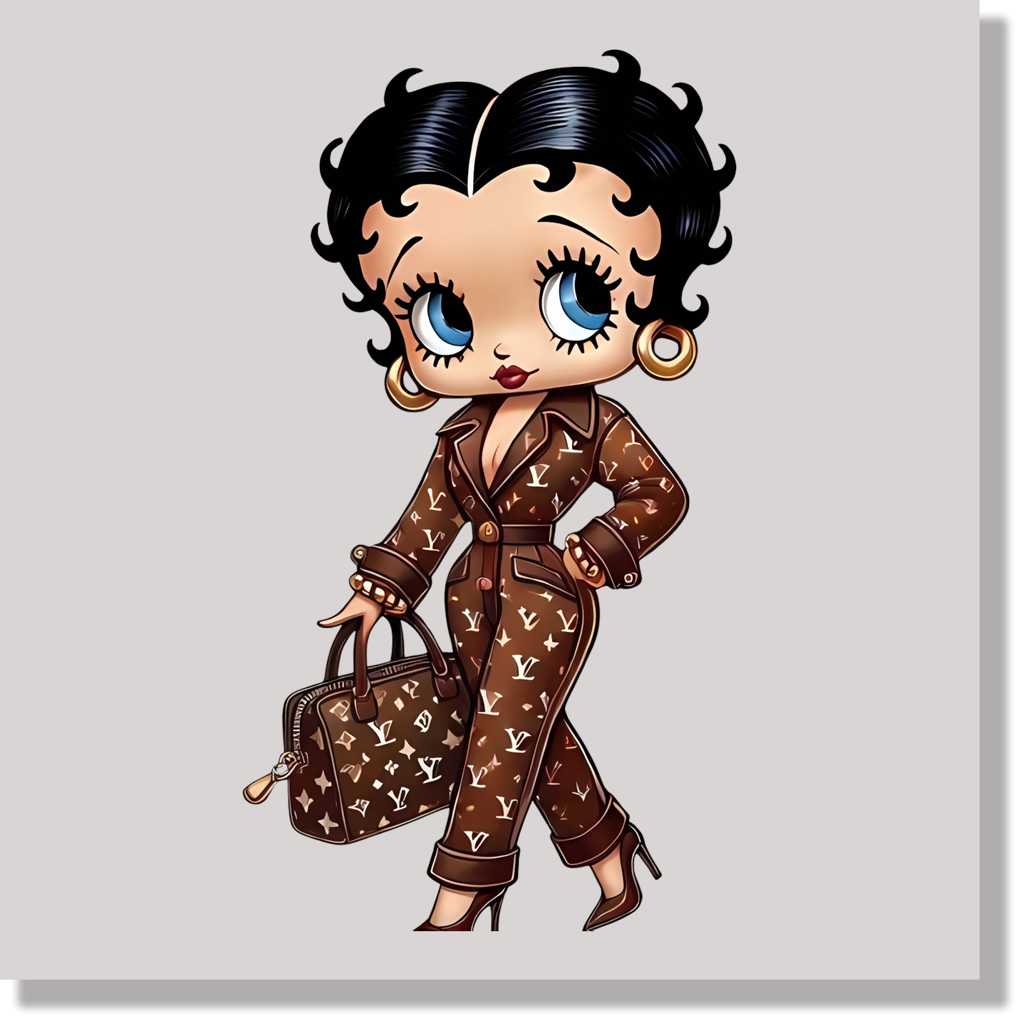 Betty Boop Designer LV DTF Transfer