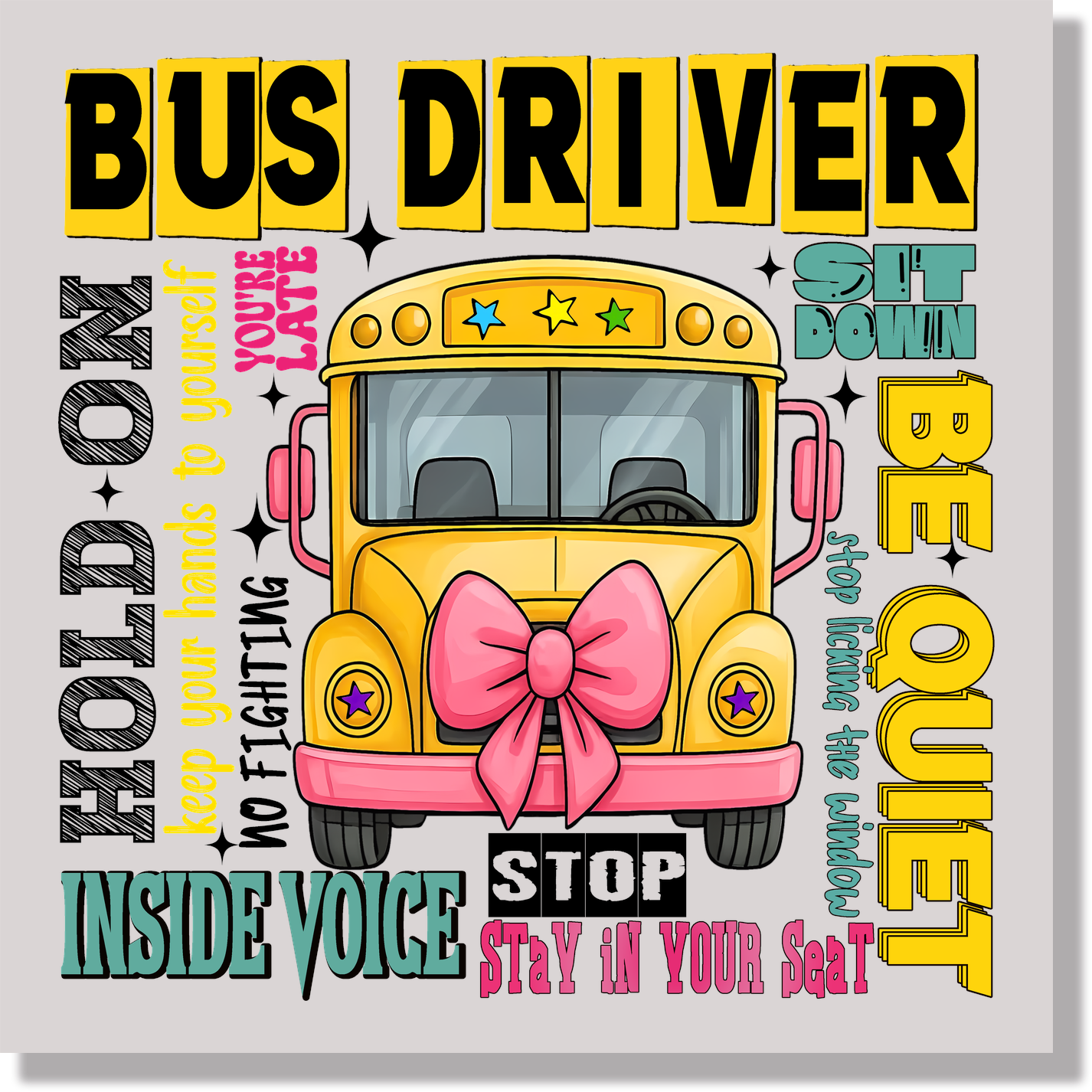 Bus Driver Funny Back To School Last Day Of School DTF Transfer