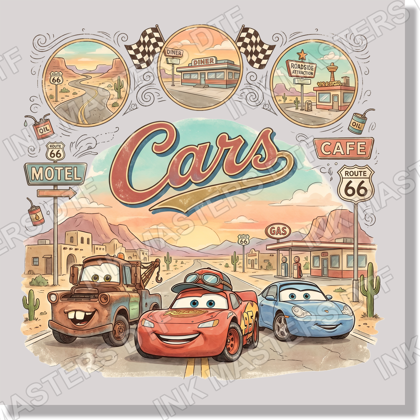 Cars DTF Transfer