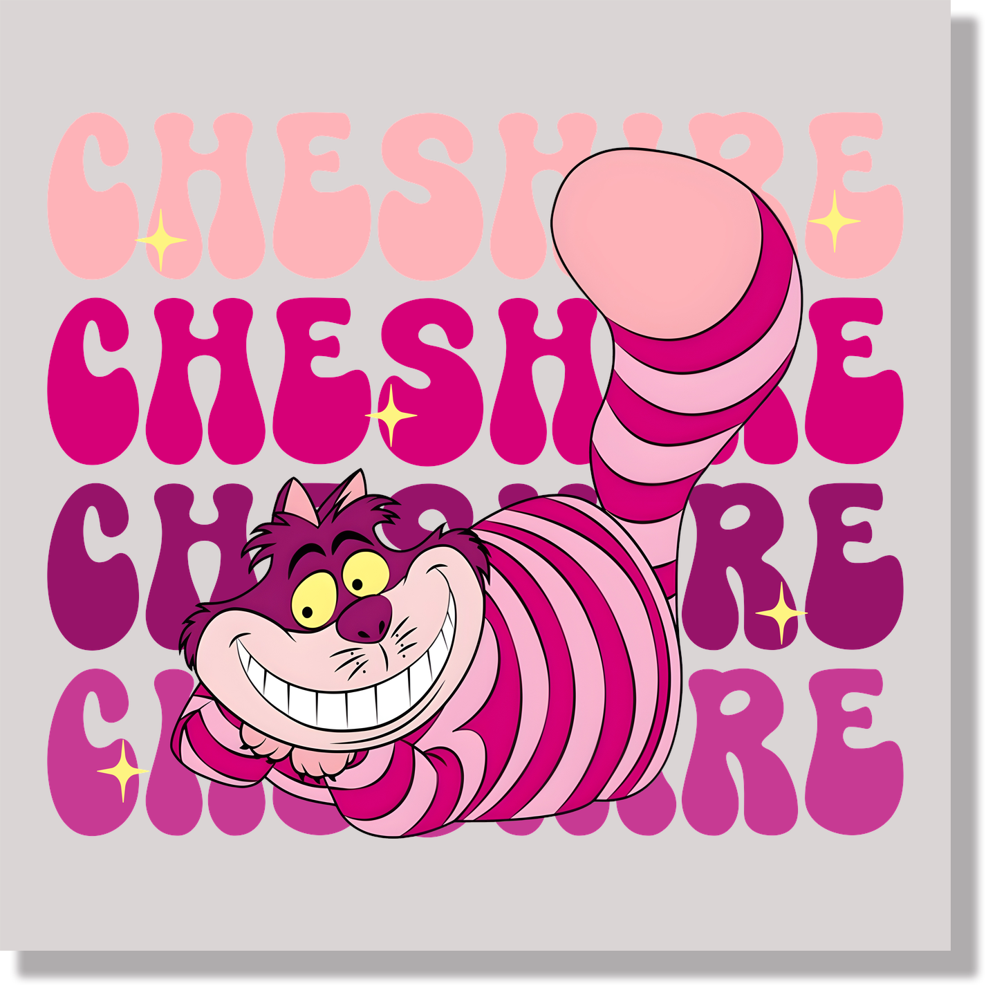 Cheshire Cat DTF Transfer