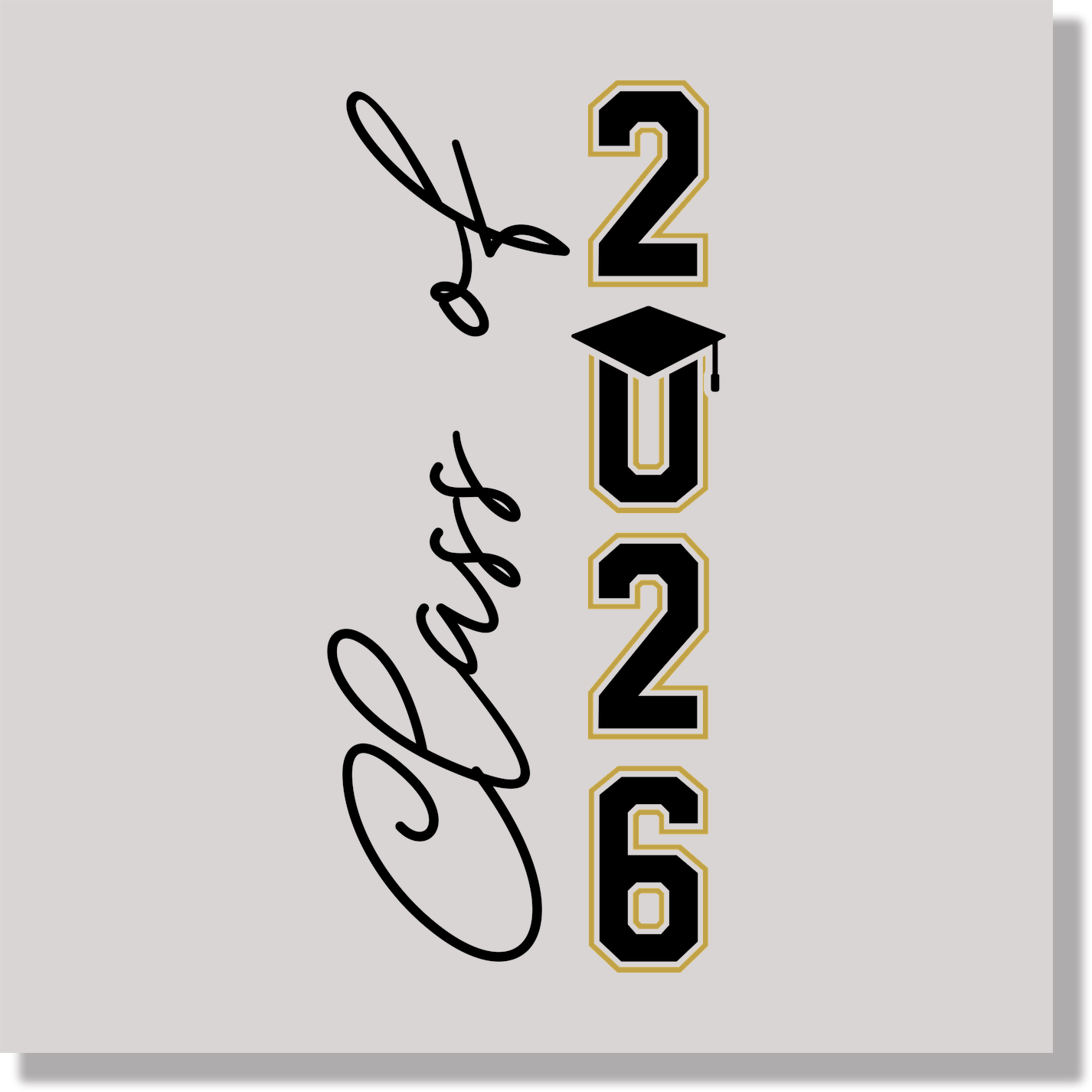 Class Of 2026 School & Education DTF Transfer