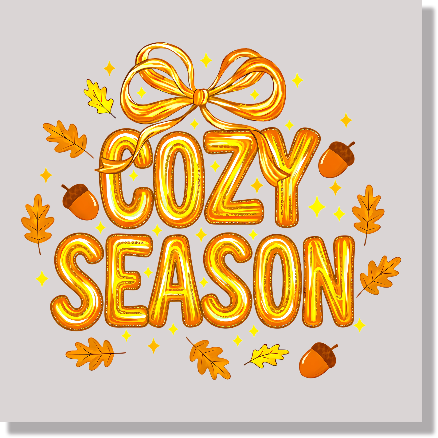 Coquette Cozy Season Thanksgiving & Fall DTF Transfer