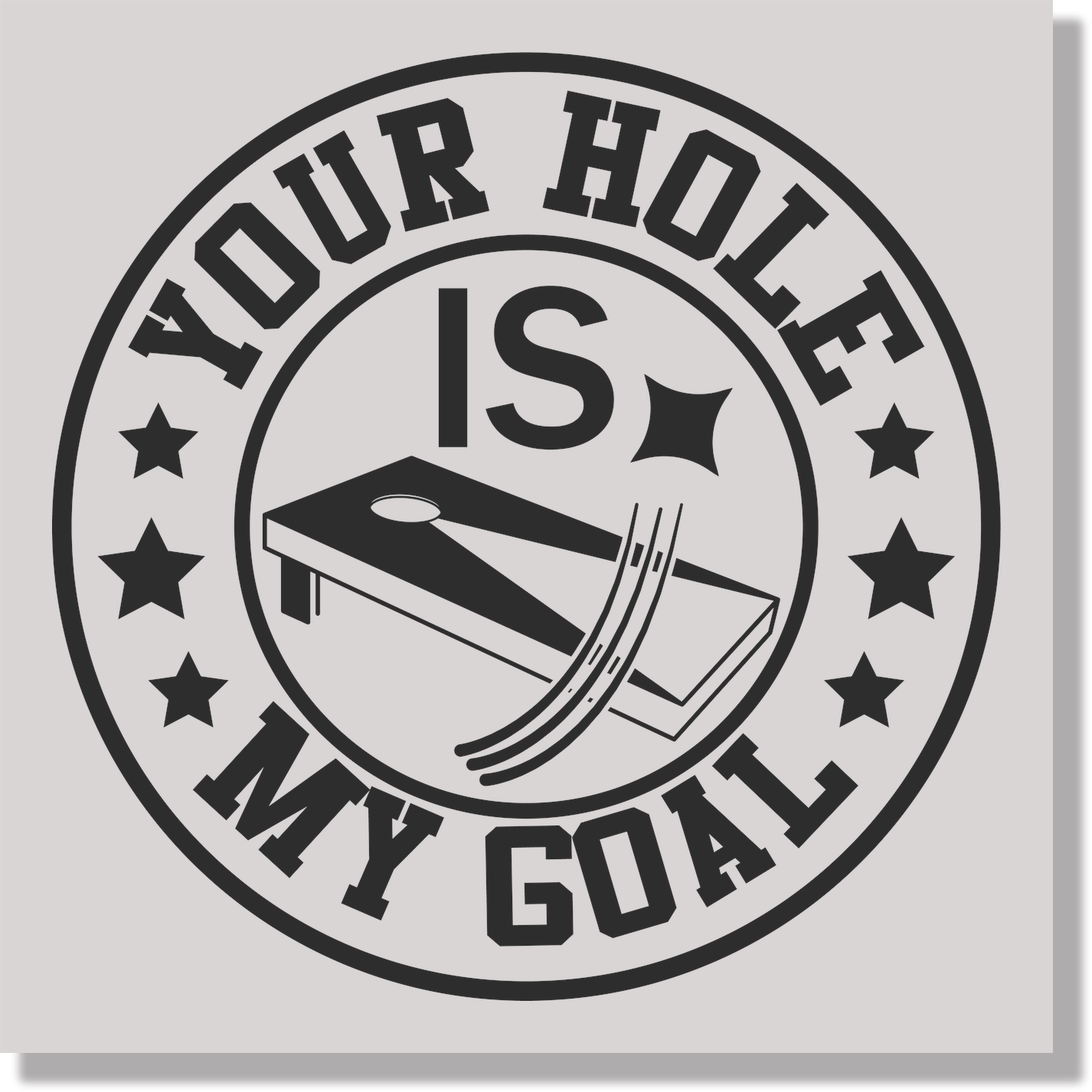 Cornhole Game Your Hole Is My Goal Funny DTF Transfer
