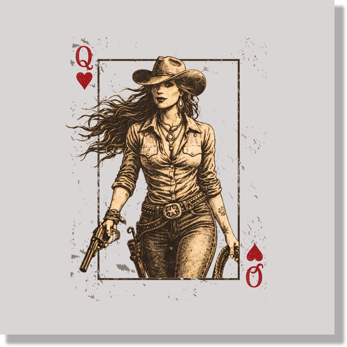Cowgirl Queen Women DTF Transfer