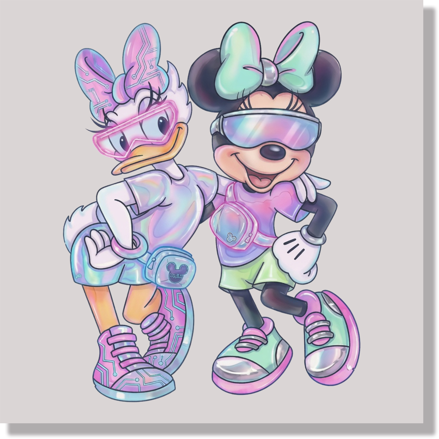 Daisy & Minnie 80s DTF Transfer