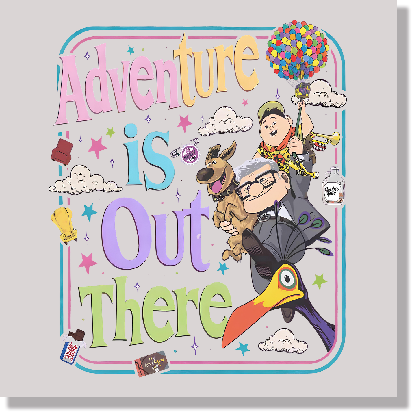 Disney Up Adventure Is Out There DTF Transfer
