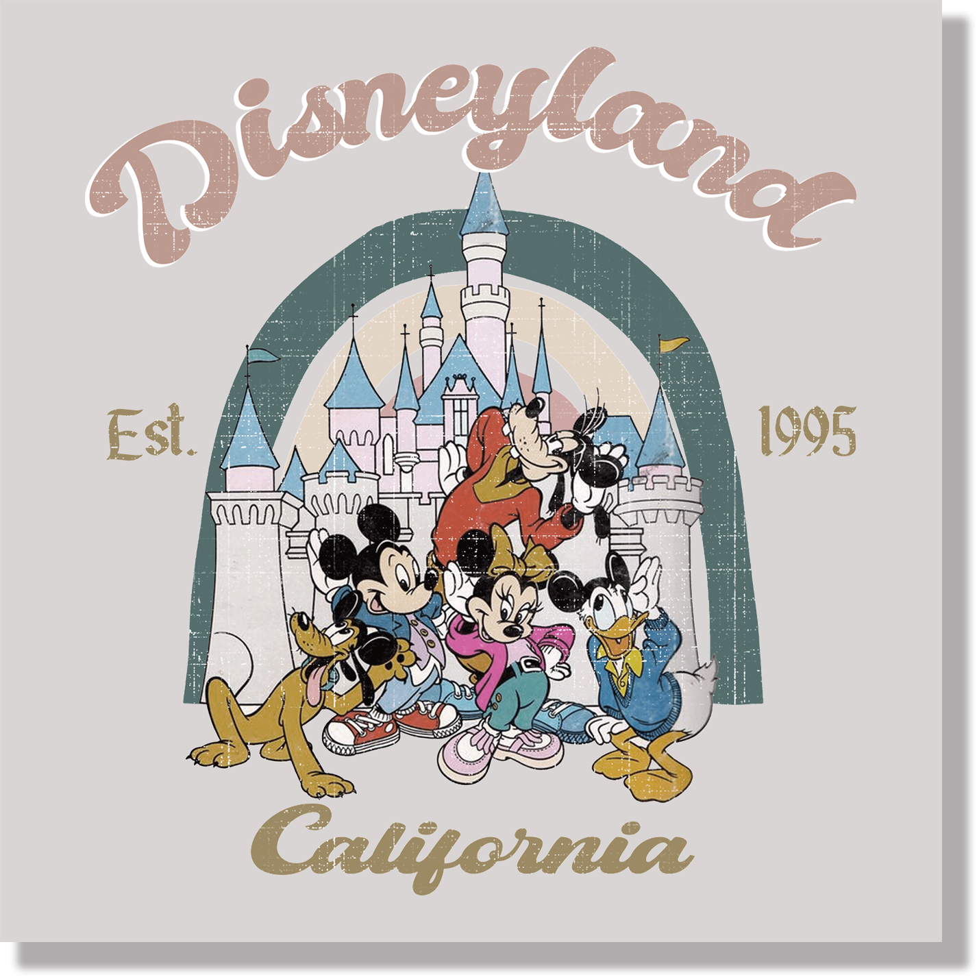 Disneyland California DTF Transfer