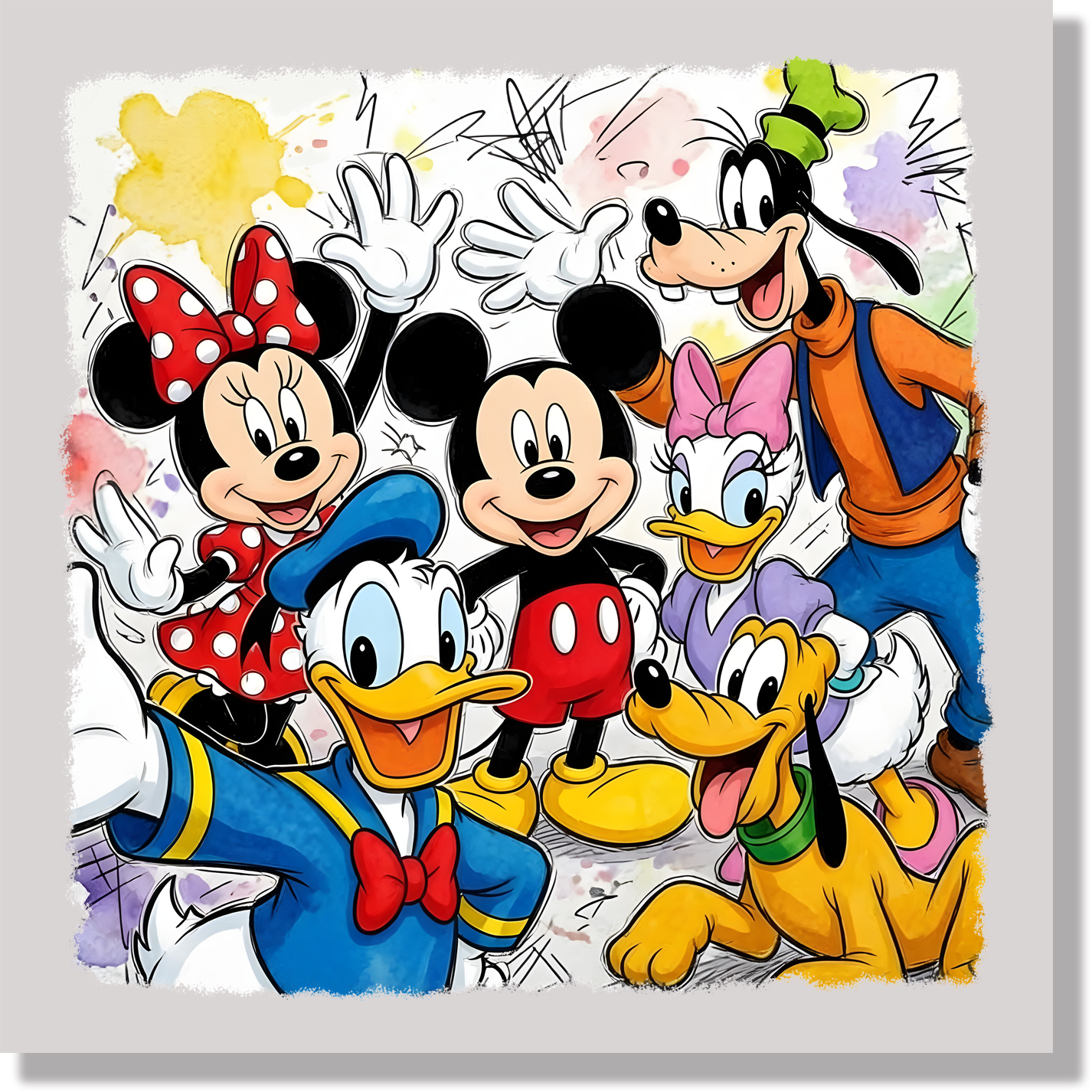 Donald Duck Selfie DTF Transfer