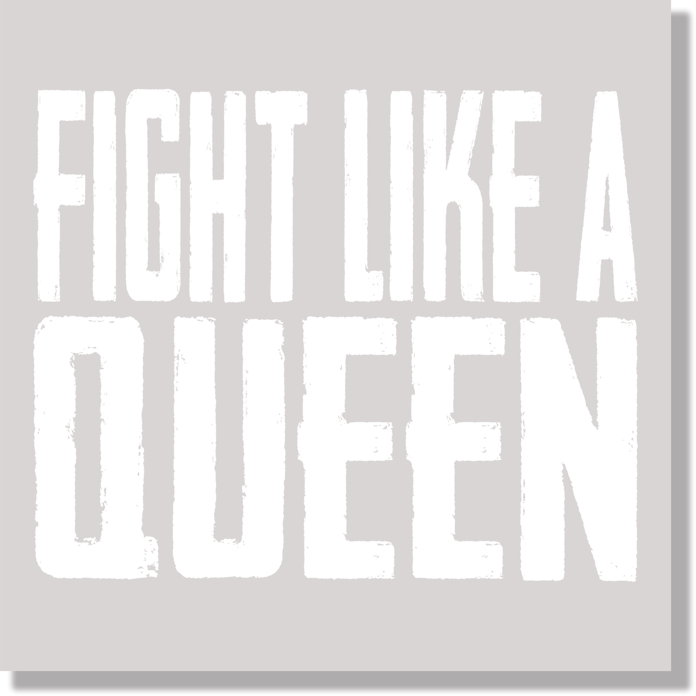 Fight Like A Queen Cancer Awareness DTF Transfer