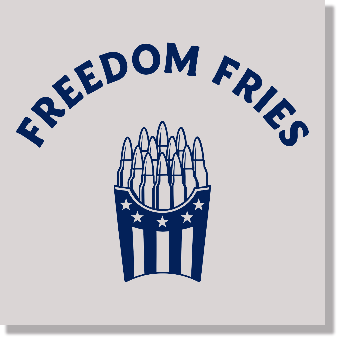 Funny Fourth Of July Freedom Fries DTF Transfer