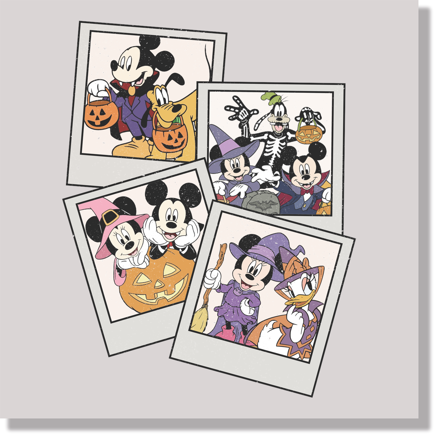 Halloween Mickey & Friends Photos DTF Transfer