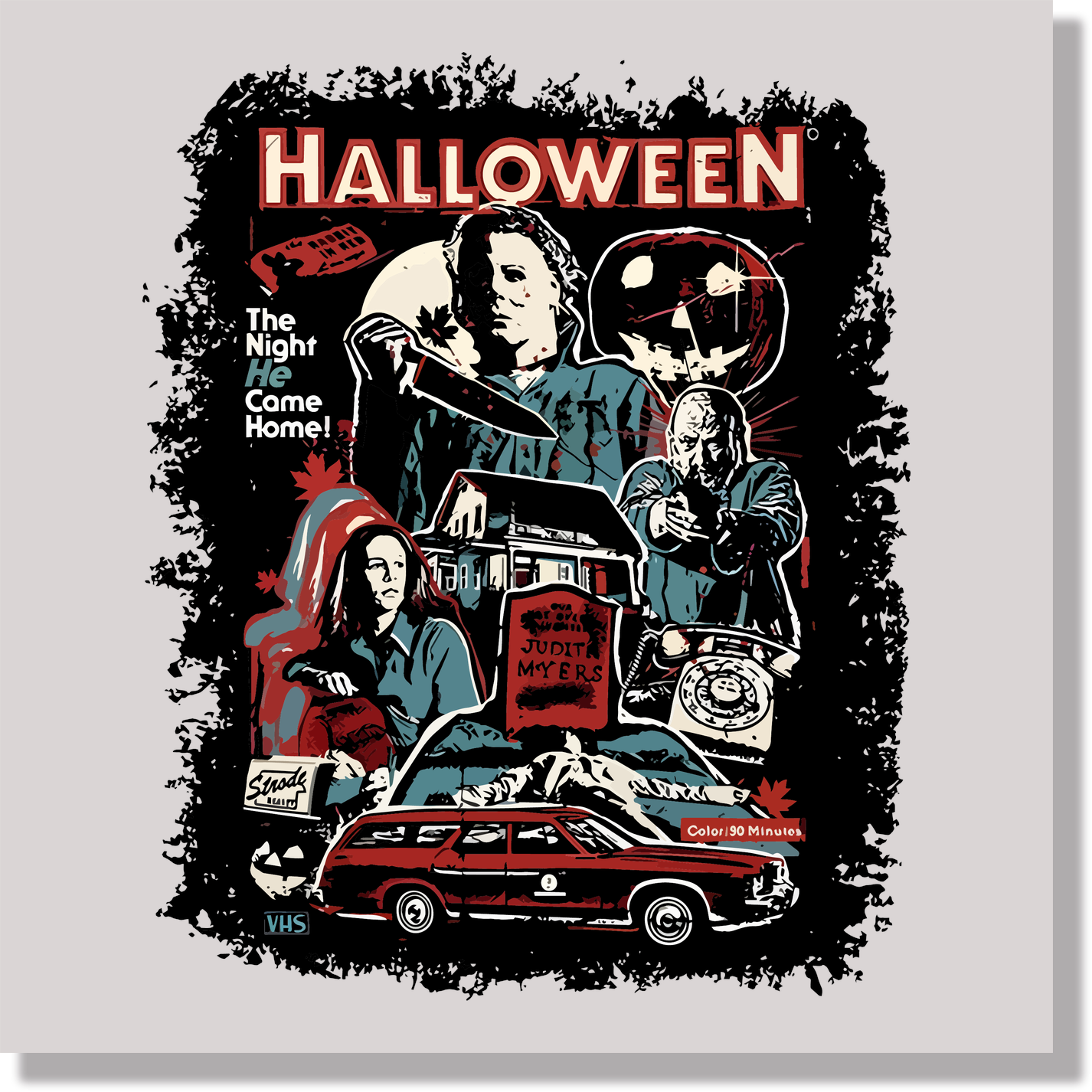 Halloween The Night He Came Home DTF Transfer
