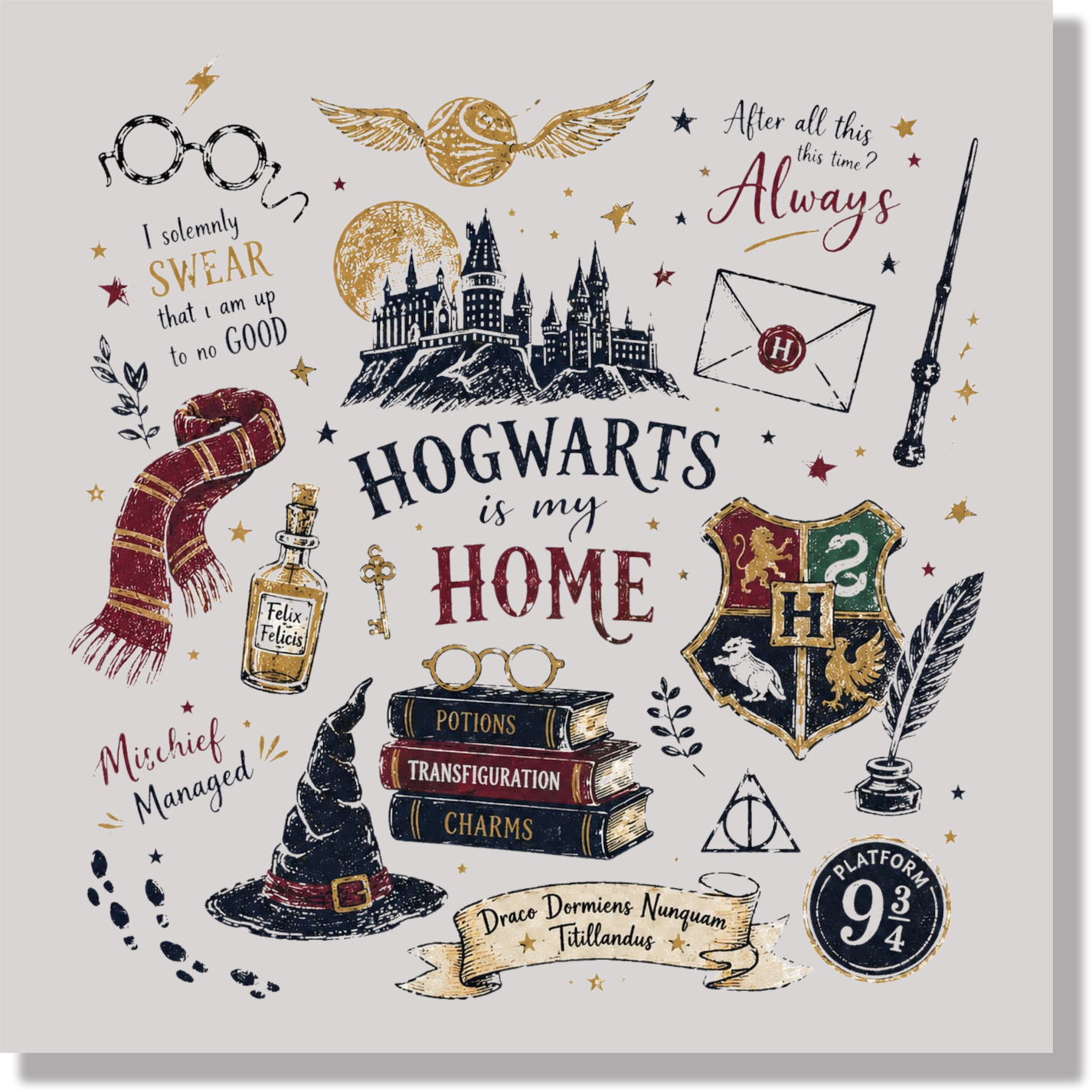 Harry Potter DTF Transfer