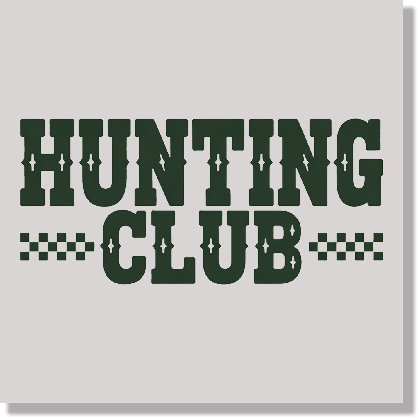 Hunting Club DTF Transfer