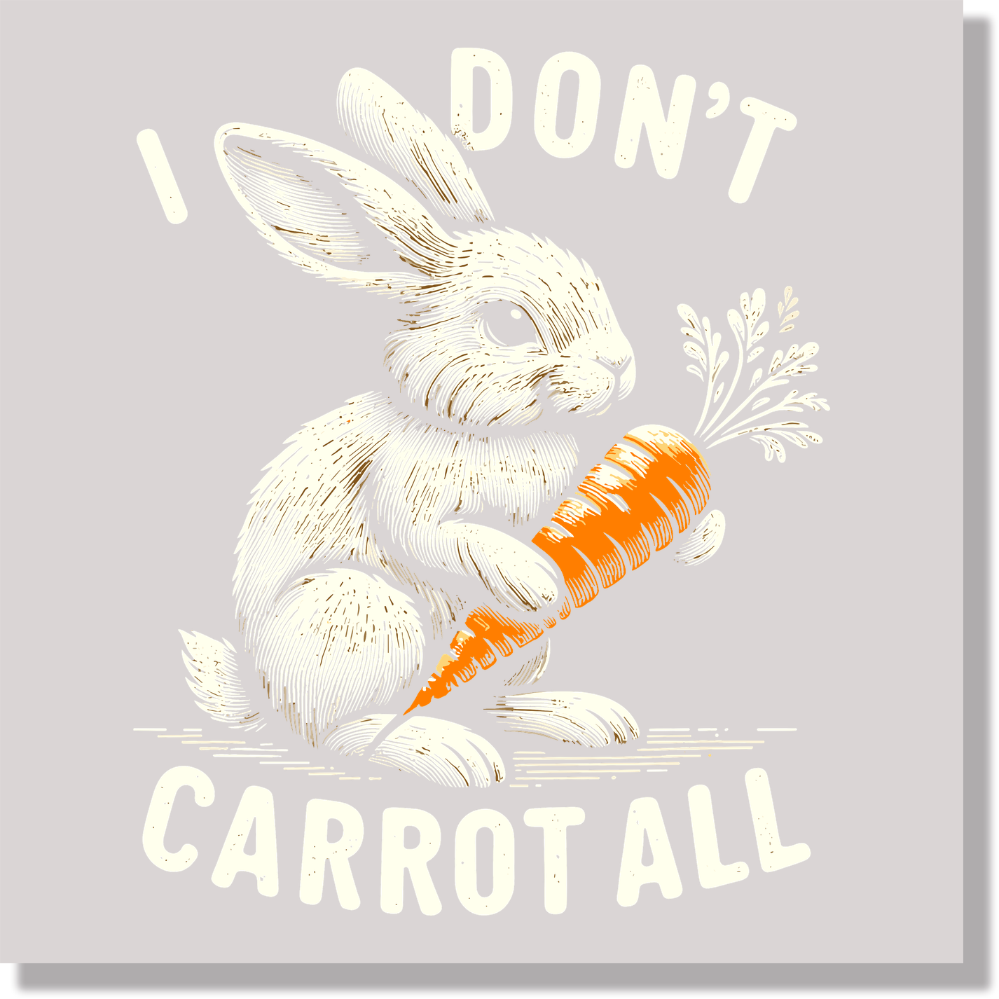 I Don't Carrot All Easter DTF Transfer