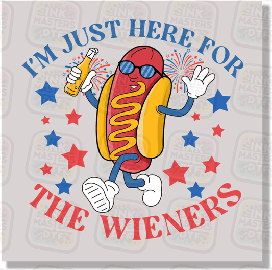 Here For The Wieners DTF Transfer - Ink Masters DTF