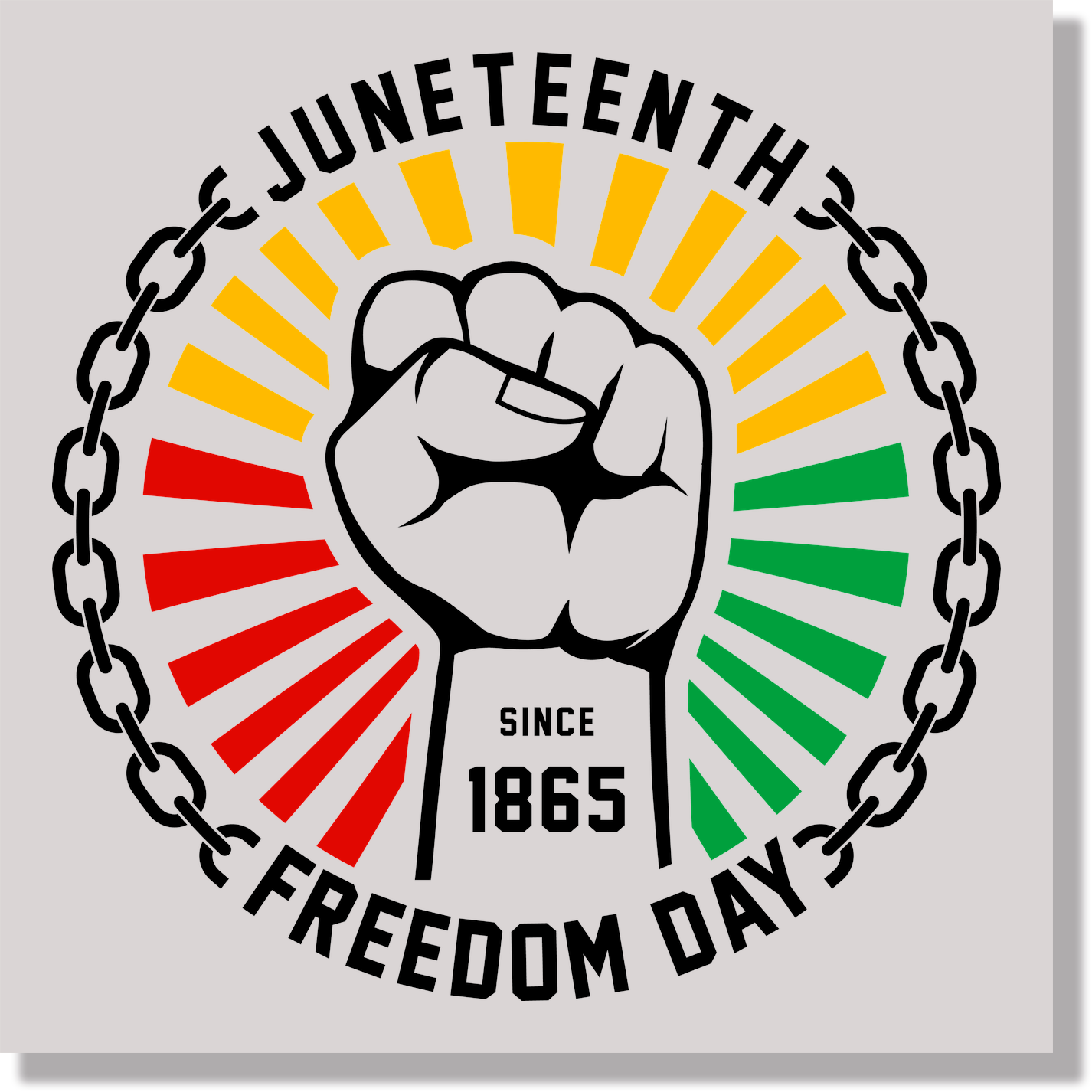 Juneteenth 36 (Black + Full Color) DTF Transfer