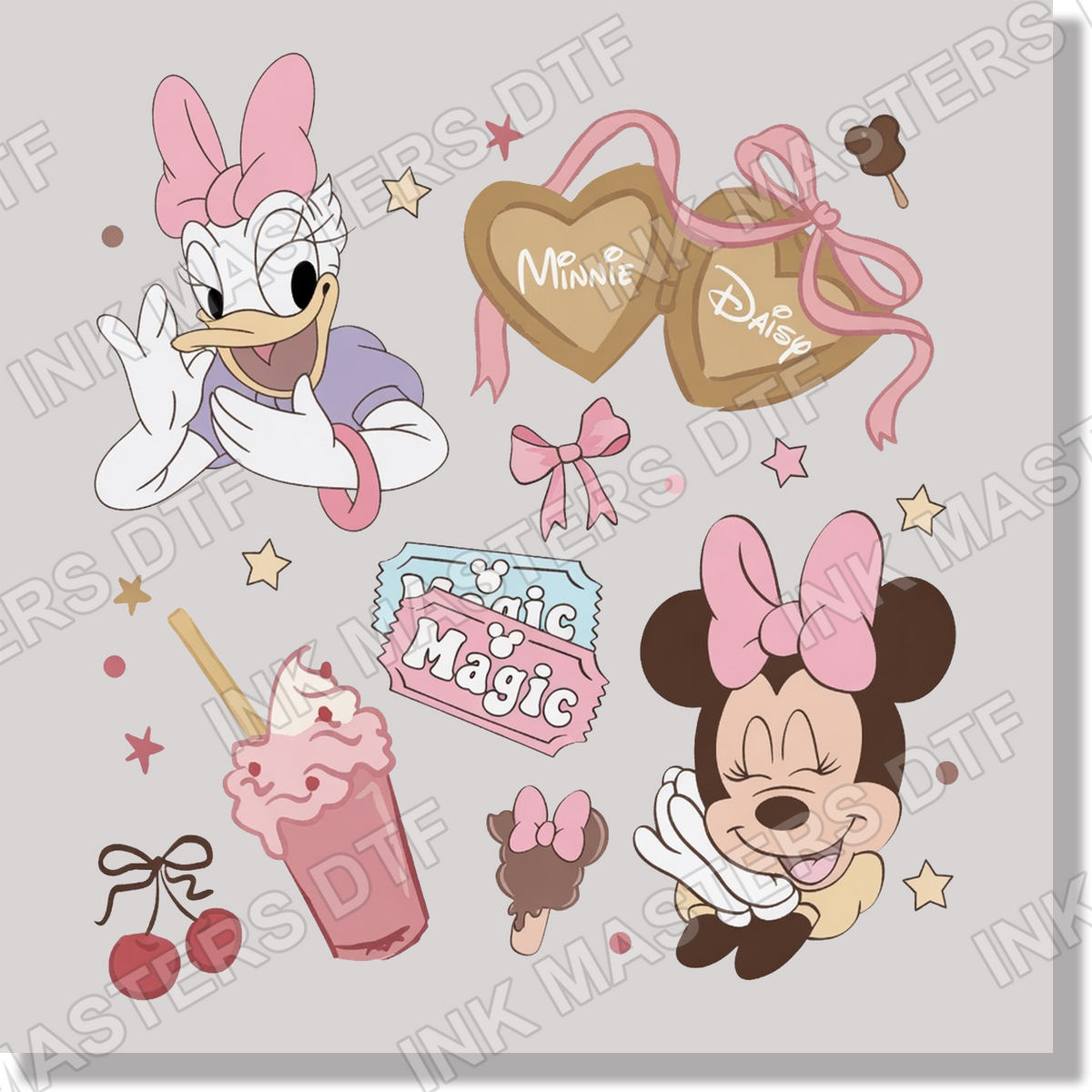 Magic Ticket Minnie & Daisy DTF Transfer