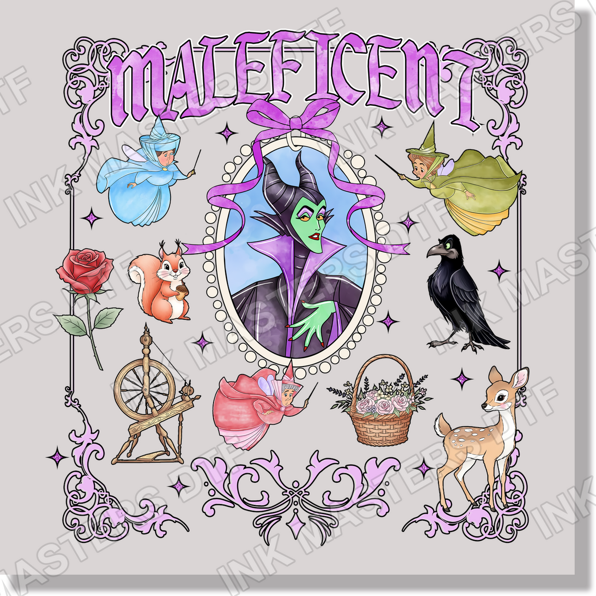 Maleficent DTF Transfer