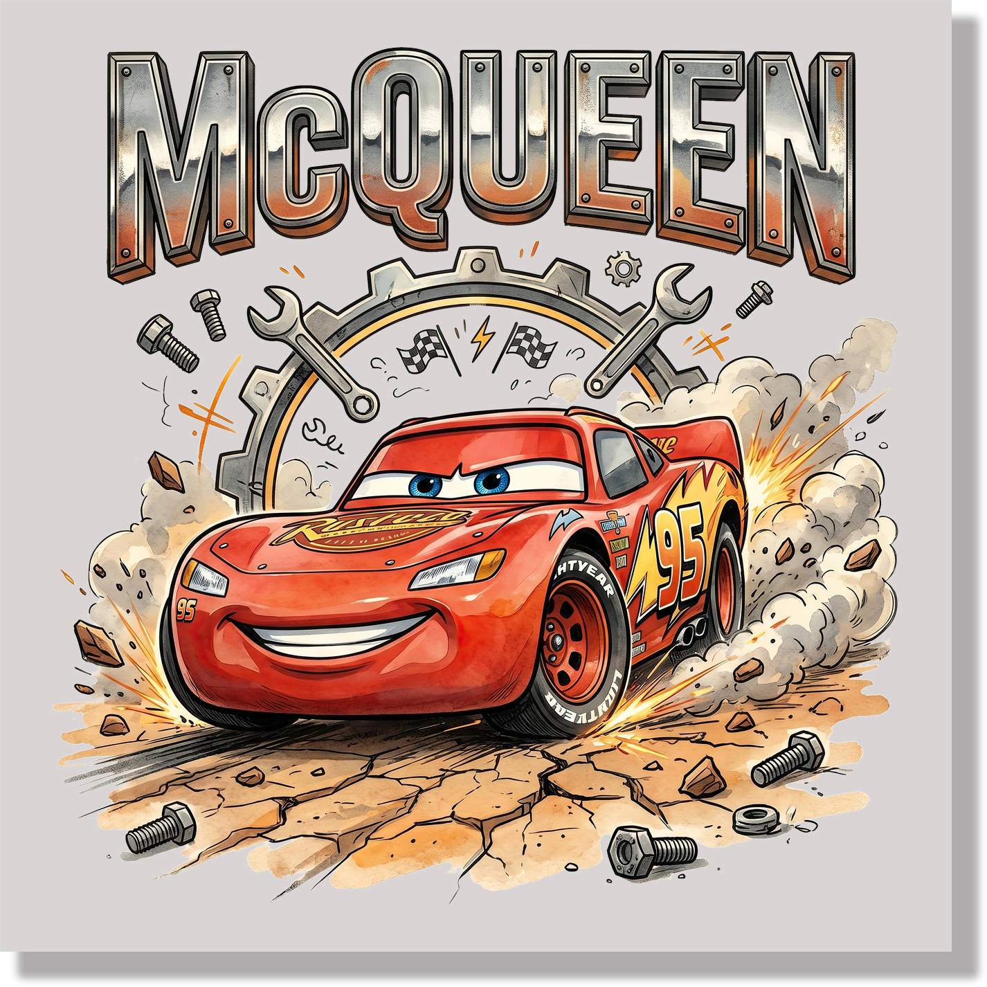 Mcqueen DTF Transfer