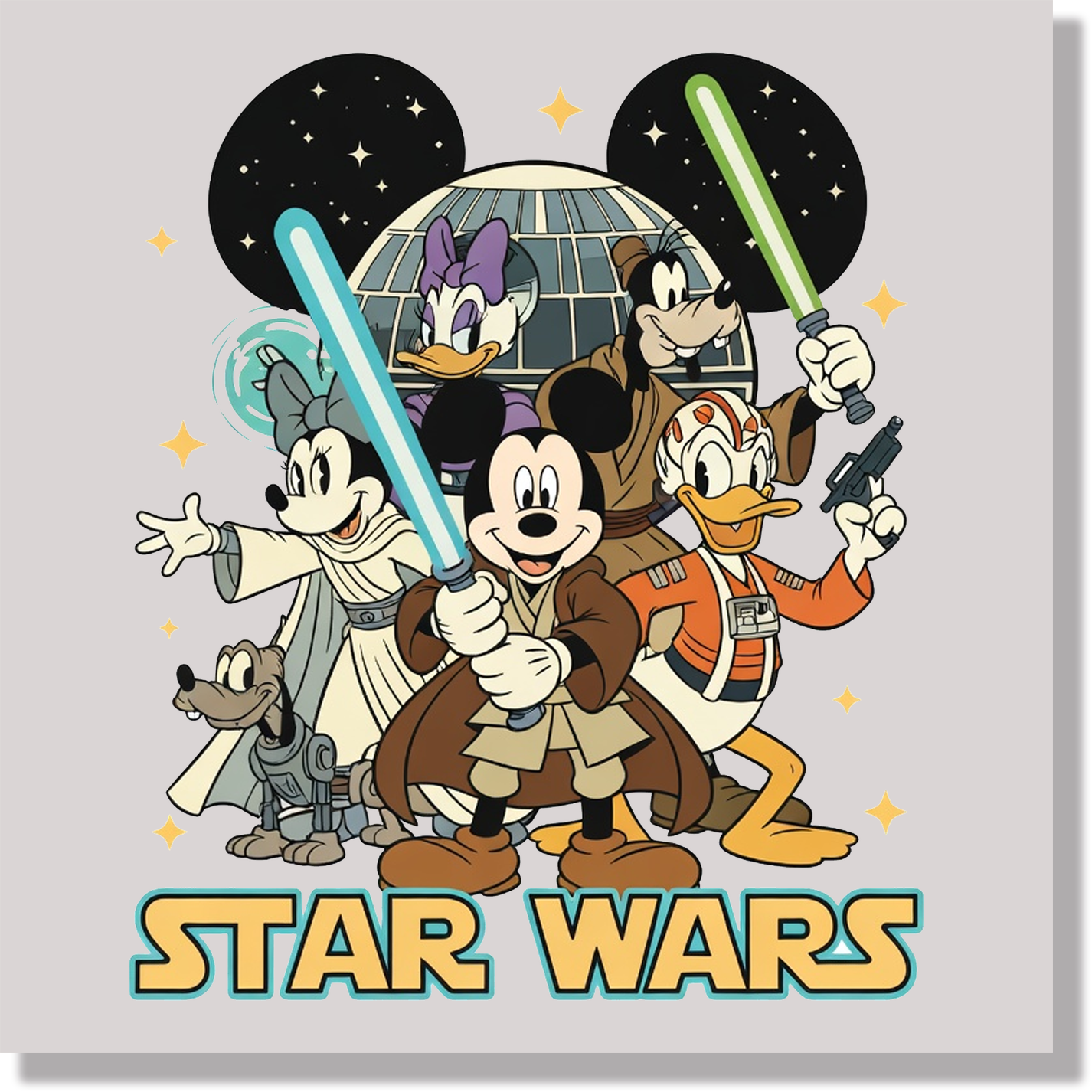 Mickey Star Wars 1 DTF Transfer
