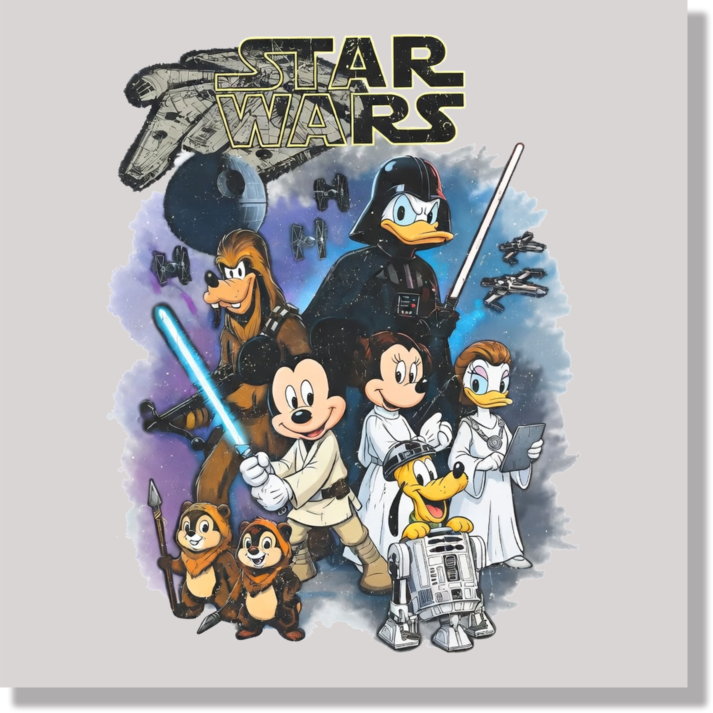 Mickey Star Wars 4 DTF Transfer