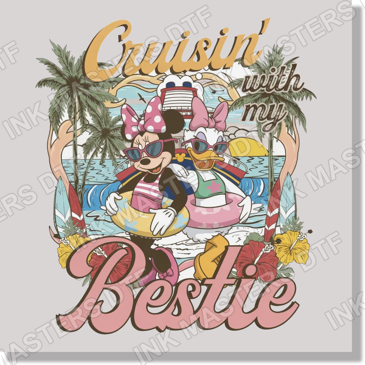 Minnie & Daisy Cruisin Bestie DTF Transfer