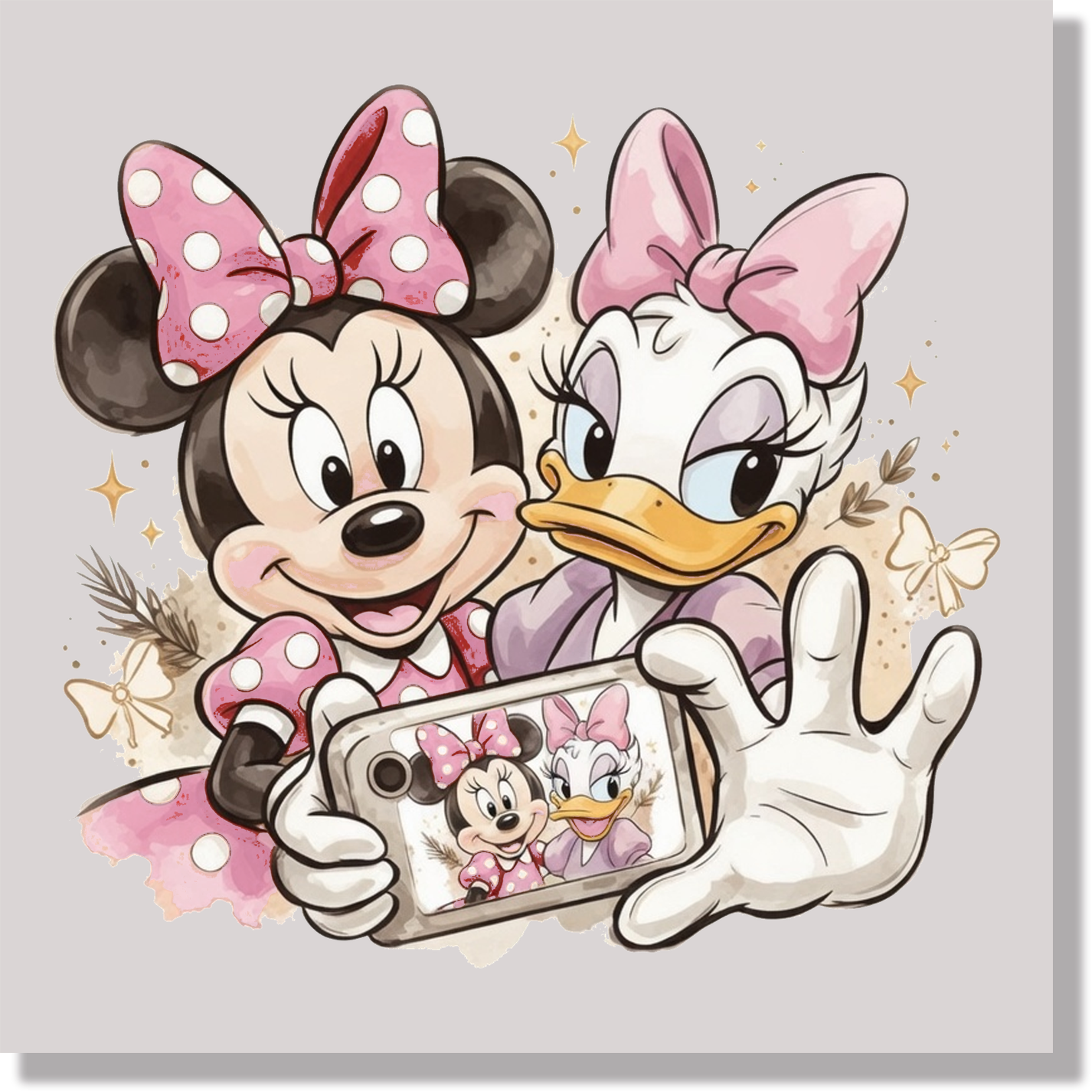 Minnie Selfie DTF Transfer
