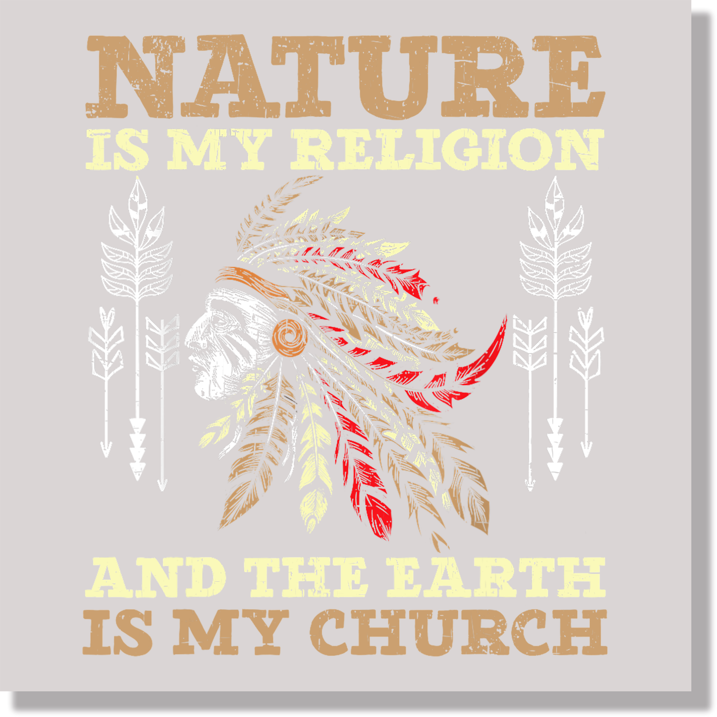 Nature Is My Religion Native DTF Transfer