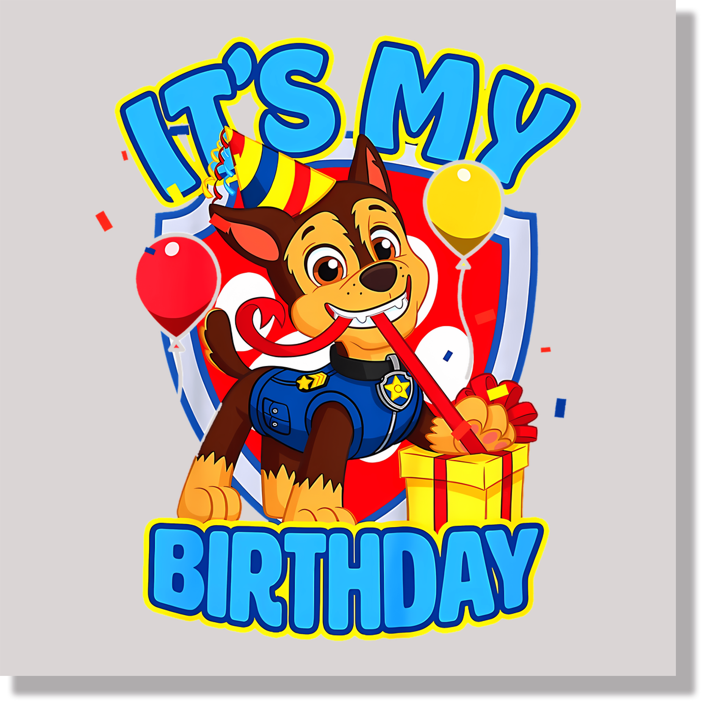 Paw Patrol Its My Birthday DTF Transfer
