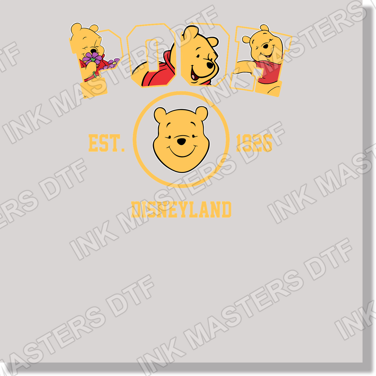 Pooh DTF Transfer