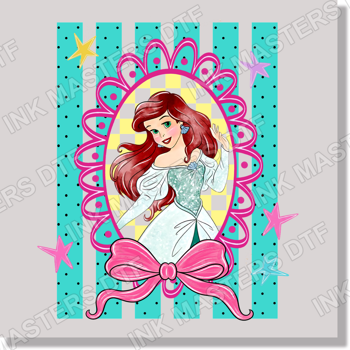 Preppy Stripes Ariel DTF Transfer