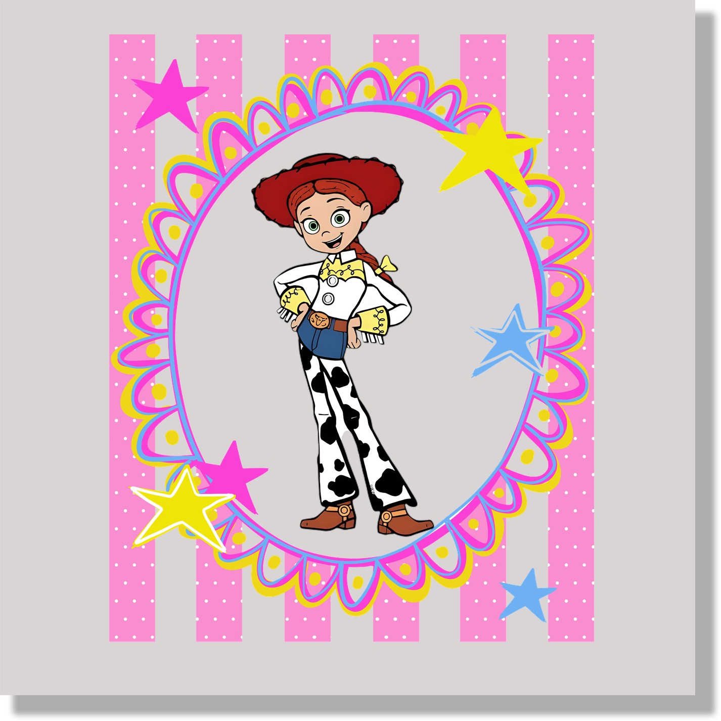 Preppy Stripes Jessie DTF Transfer
