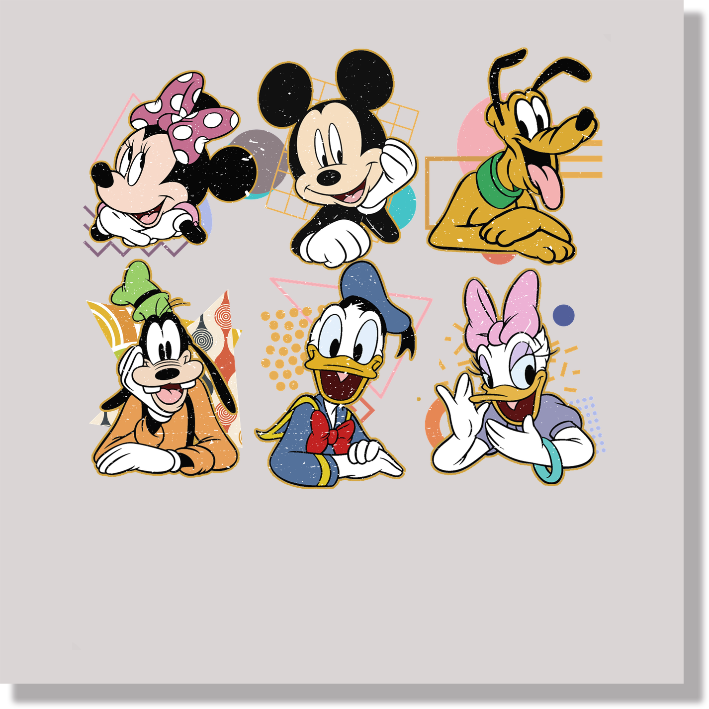 Saved By The Bell Themed Mickey & Friends DTF Transfer