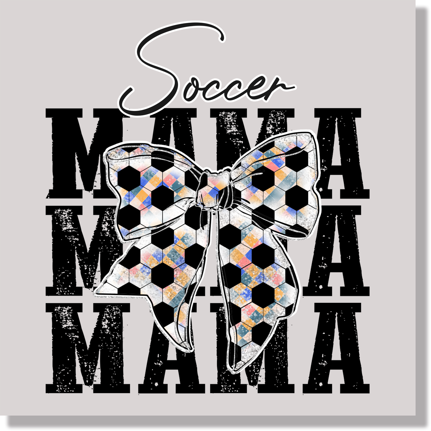 Soccer Mama Bow DTF Transfer