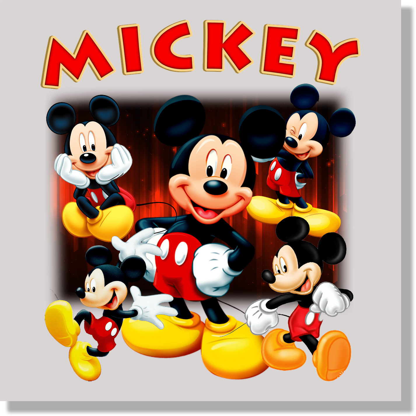Theater Mickey Mouse DTF Transfer