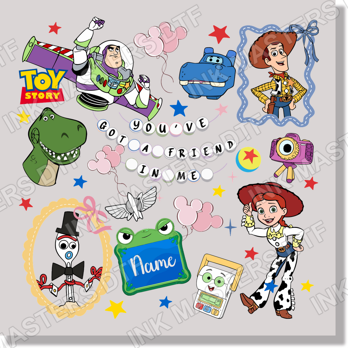 Toy Story Friendship Bracelet DTF Transfer