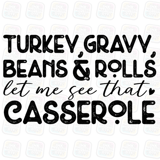 Turkey Gravy Beans And Rolls DTF Transfer - Ink Masters DTF