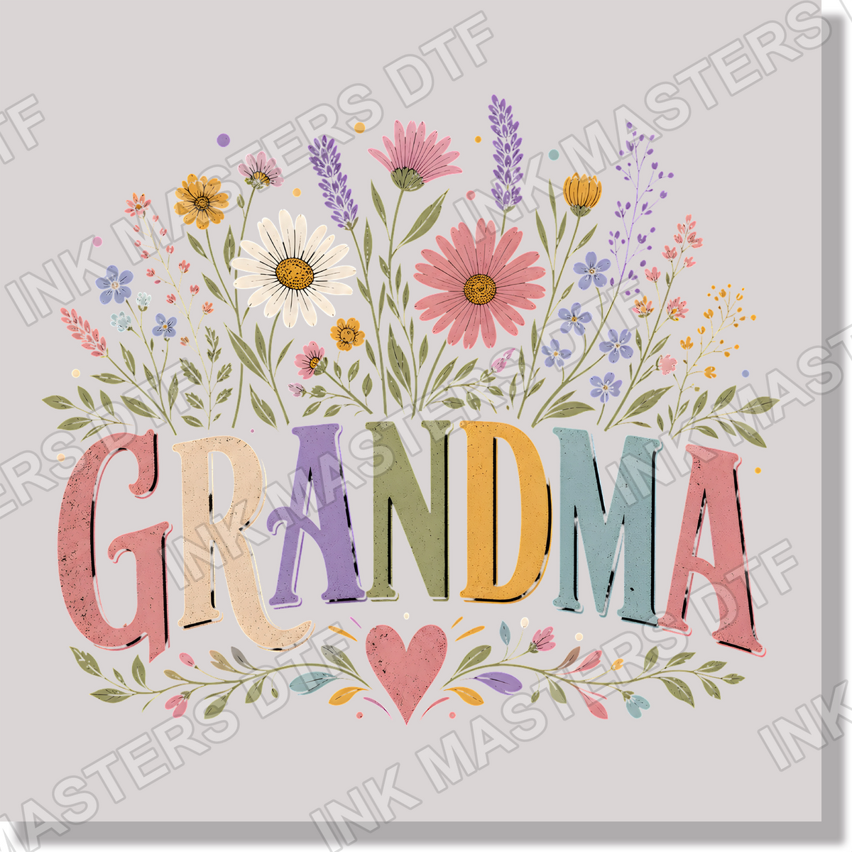 Vinatge Grandma Wildflower DTF Transfer
