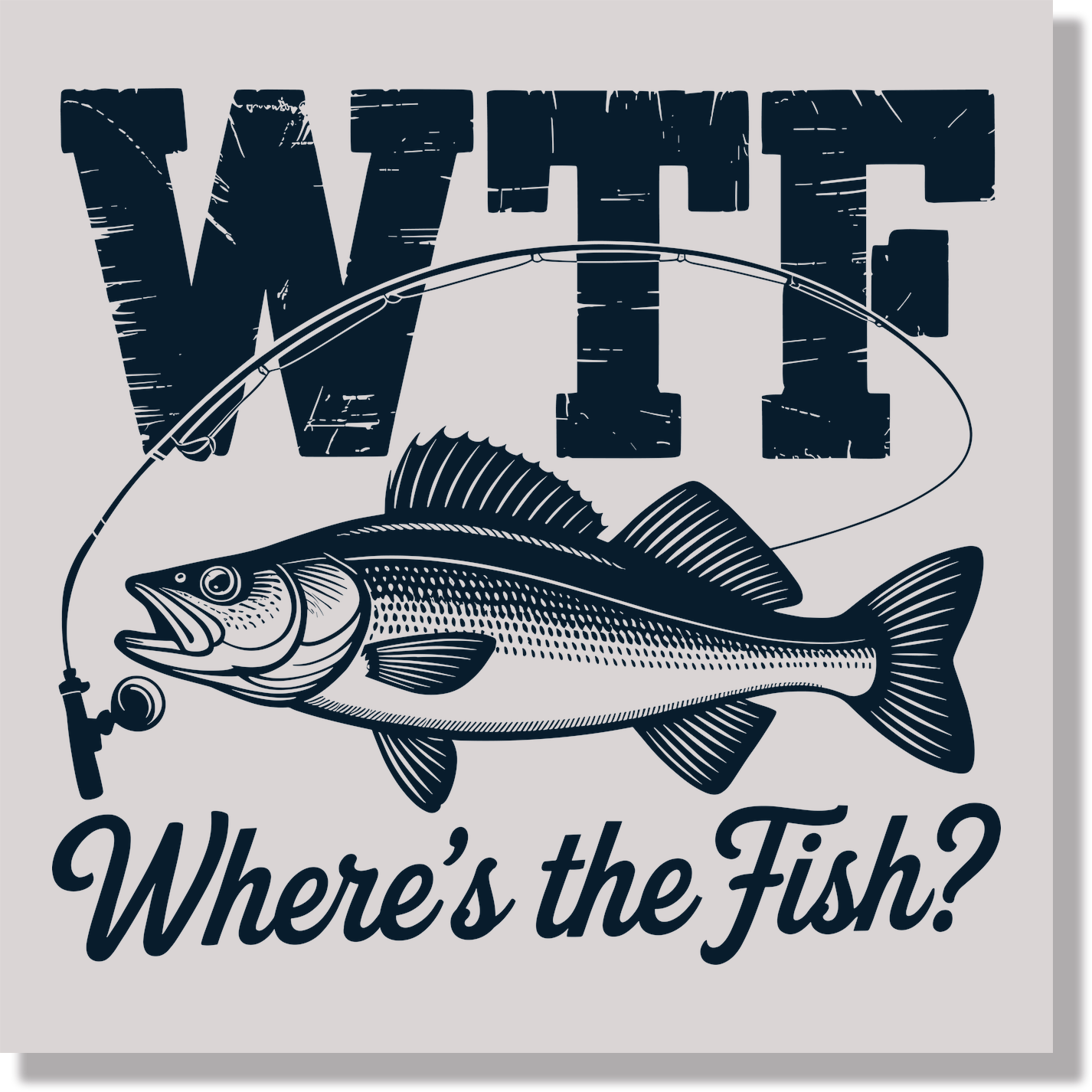 WTF Where's The Fish DTF Transfer