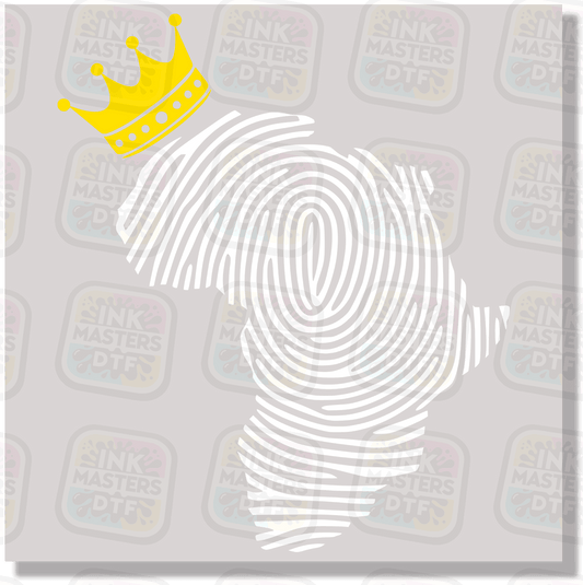 Africa Fingerprint Map DTF Transfer - Ink Masters DTF